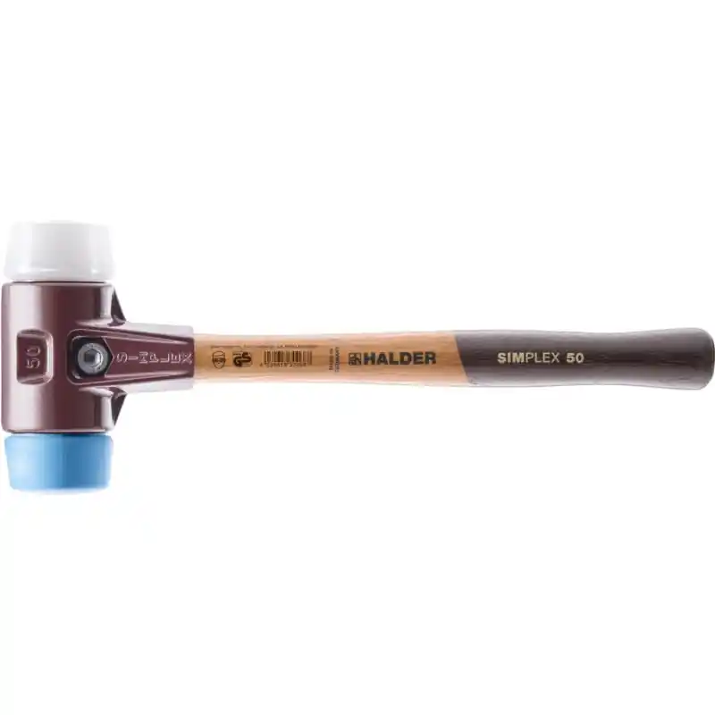 Halder 3017.050 Marteau SIMPLEX superplastique/mou, 50 mm