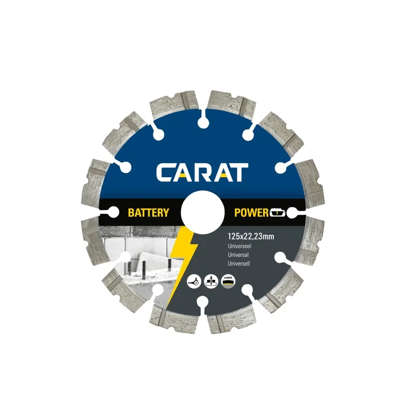 Carat CBP1253000 Lame de scie diamantée Battery Power Universal 125 x 22.23 mm