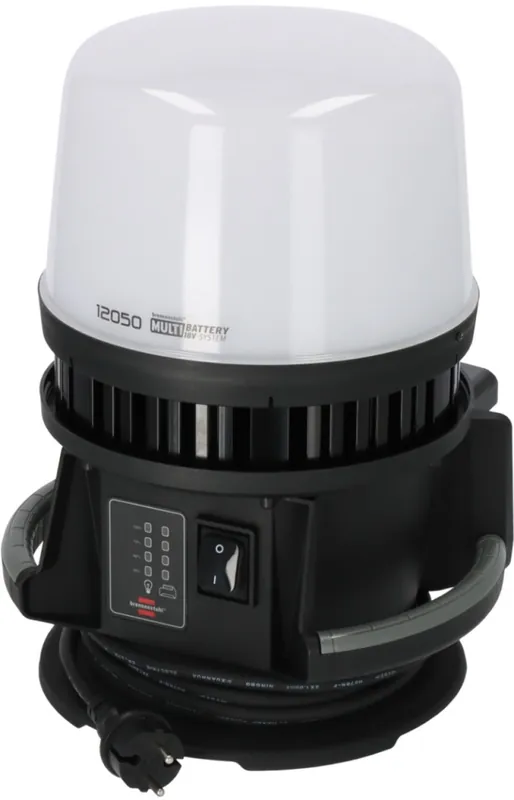Brennenstuhl 1173700003 Lampe de chantier hybride Multi Batterie LED 360° 12050 MH compatible avec les batteries 18 V