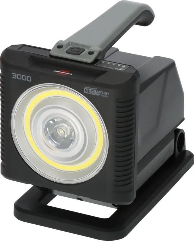 Brennenstuhl 1173730000 Multi Battery LED accu handlamp HL 3000 compatible avec les batteries 18V de 11 fabricants excl. batteries et chargeur