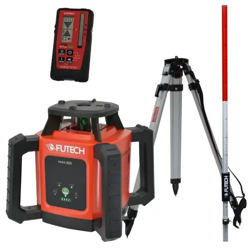 Futech 052.01G.4M-P Para ONE Green Rotation Laser + Quattro MM Receiver + Tripod 165cm + Measuring stick 240cm