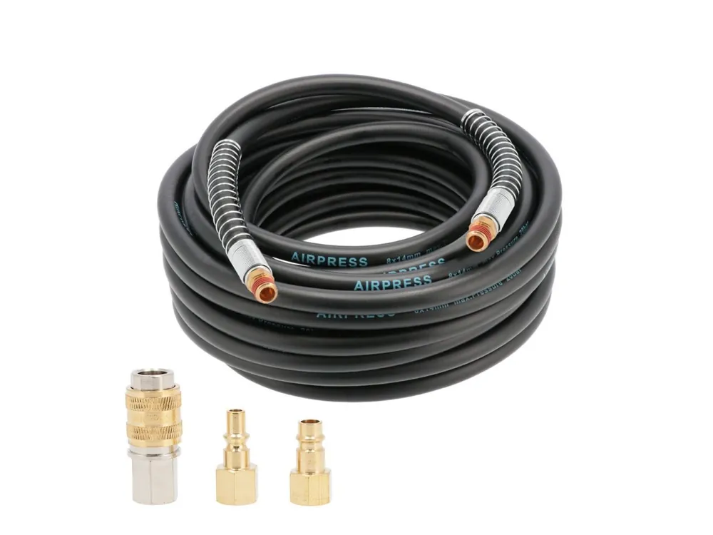 Airpress 40491 Tuyau d‘‘air 20 bar 1/4" 15 m 14 x 8 mm avec raccords