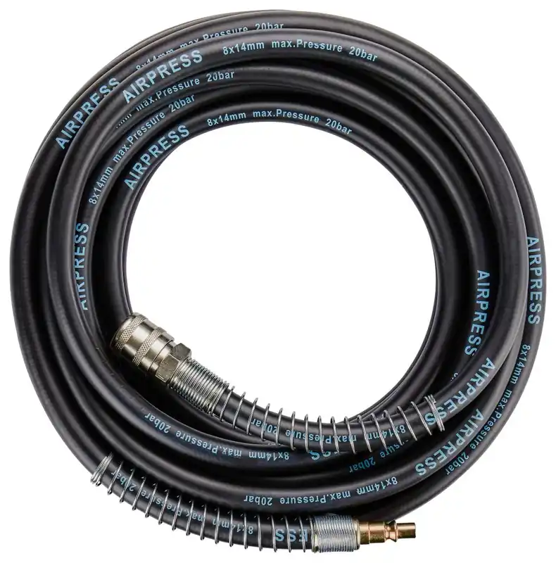Airpress 40490 Tuyau d‘‘air 20 bar 1/4" 10 m 14 x 8 mm avec raccords