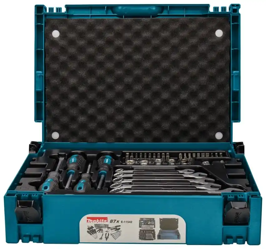Makita Accessoires E-11542 Jeu d‘‘outils à main 87 pièces en MBox1