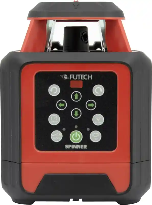 Futech 062.03G.CS Spinner Green Case set Rotation laser + tripod + staff in case