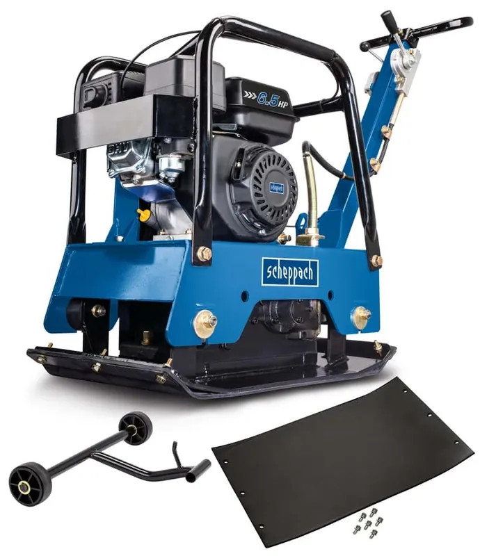 Scheppach 5904613903 HP2500S Plaque vibrante + jeu de roues 30 kN