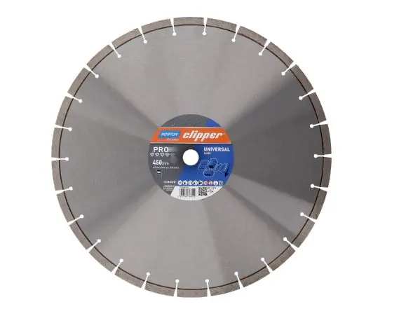 Norton Clipper 70184609093 70184609093 Lame de scie diamantée universelle Pro 450 x 25.4mm