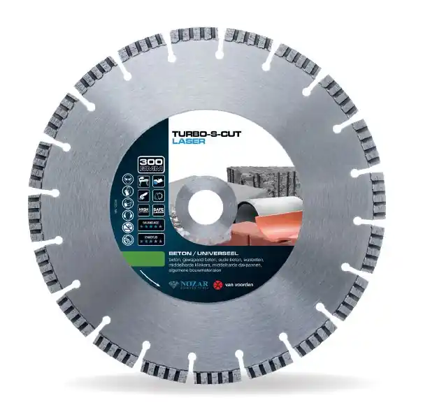 Van Voorden 6440462 Lame de scie diamantée Béton/universel 300 x 25,4 x 2,8 mm
