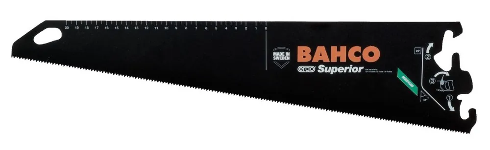 Bahco EX-22-XT9-C Superior™ lame de scie, pour poignées BHS, pour matériaux moyens à grossiers, 9/10 TPI, 22", 550 mm