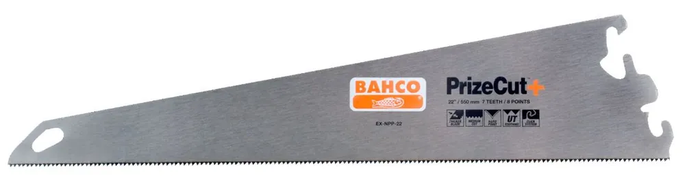 Bahco EX-NPP-22 PrizeCut™ lame de scie, pour poignées BHS, pour travaux de tronçonnage et d‘ajustement, 7/8 TPI, 22", 550 mm
