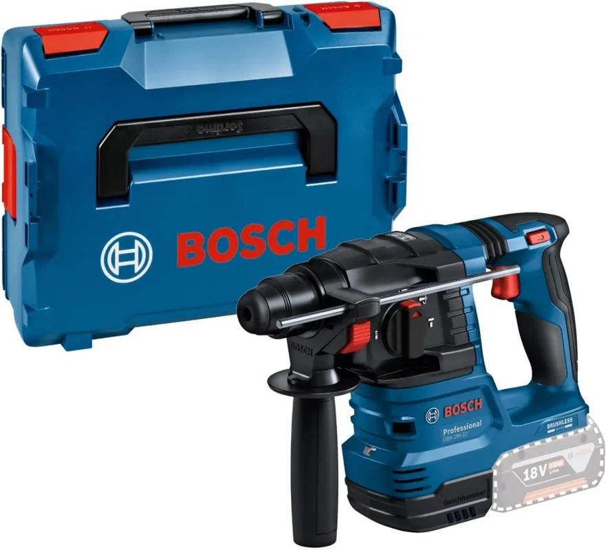 Bosch Bleu 0611924001 GBH 18V-22 Professional Accu Drill Hammer 18V excl. batteries""s et chargeur en L-Boxx