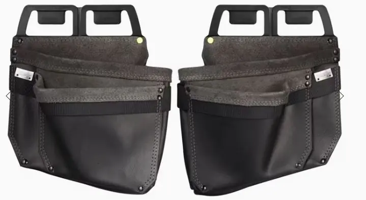 Snickers Workwear 97950404000 Sac à clous et vis en cuir, noir - noir (0404), taille unique