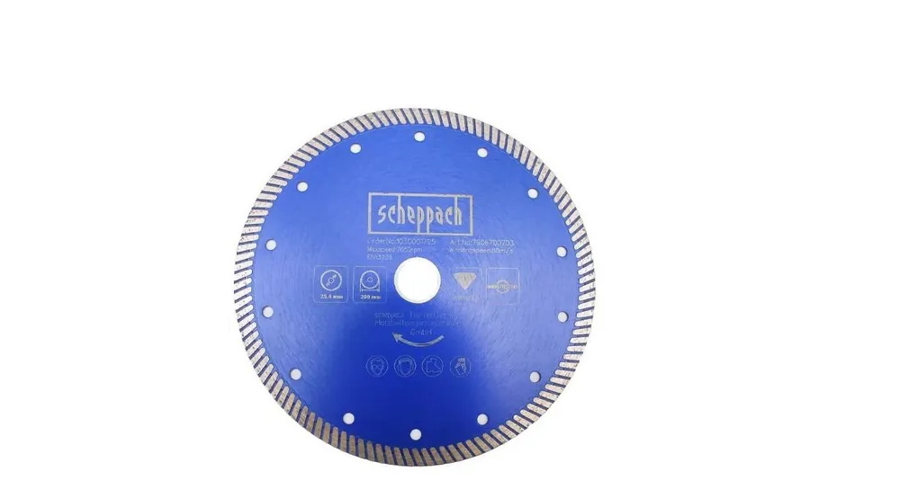 Scheppach 7906700703 Lame de scie diamantée Carreaux 200x25.4 mm