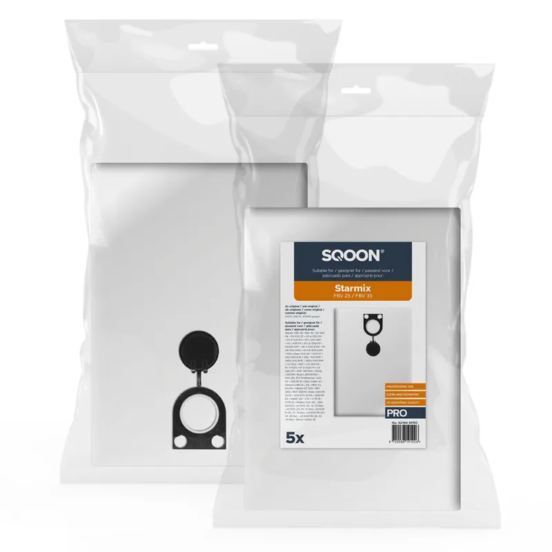 SQOON 42190-5PRO Sac à poussière Starmix FBV 25/35 PRO 5 pcs.