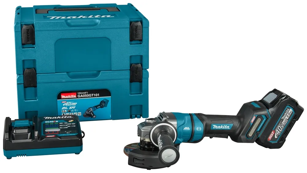 Makita GA050GT101 Meuleuse d‘angle Accu 125mm 40V Max 5.0Ah Li-Ion en Mbox