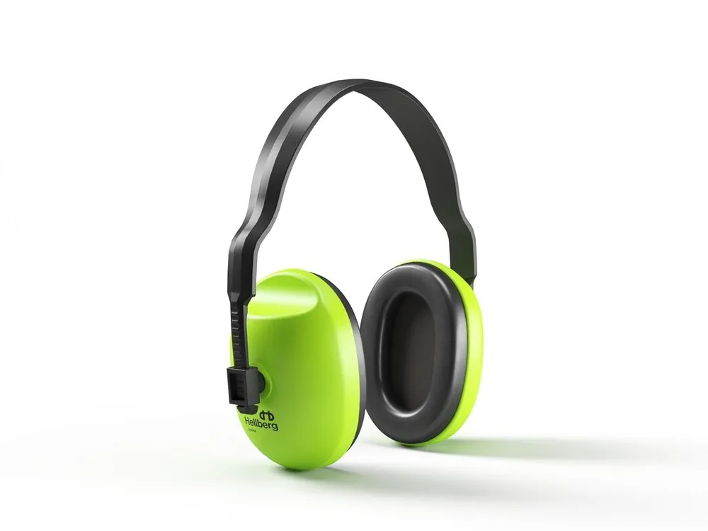 Hellberg 11001-117 Bandeau de protection auditive Junior SNR 24dB Vert