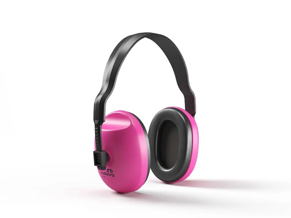 Hellberg 11001-119 Bandeau de protection auditive Junior SNR 24dB Rose