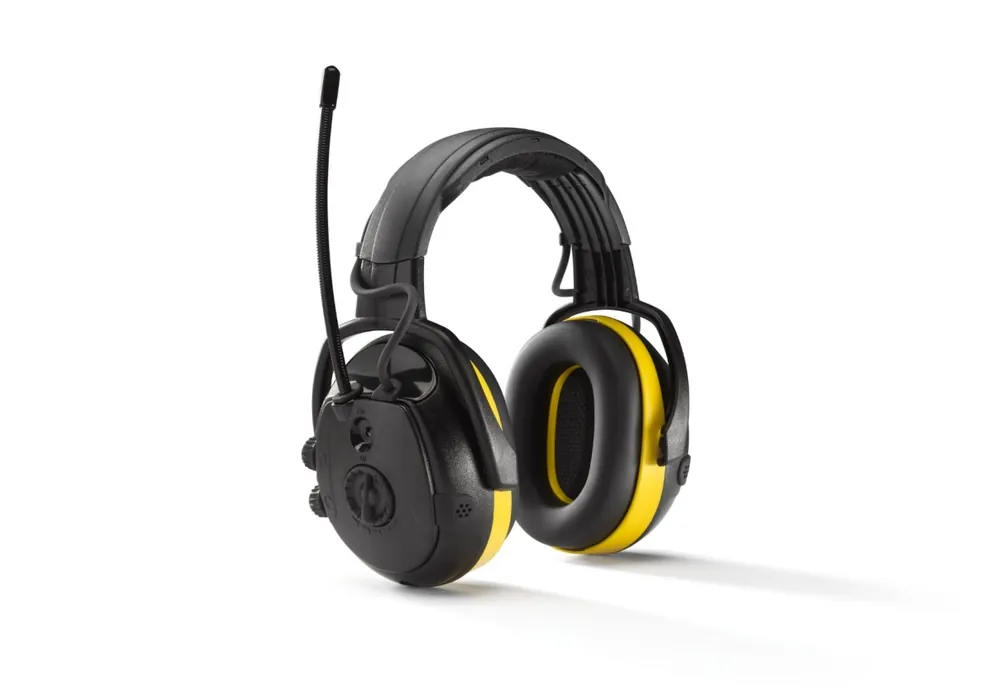 Hellberg 46002-001 SECURE 2H REACT Bandeau de protection auditive SNR 30dB avec radio AM/FM + LD