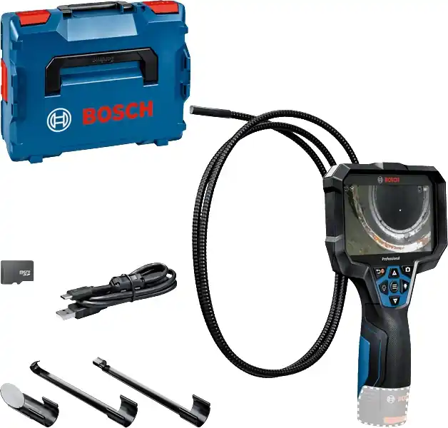 Bosch Bleu 0601241402 GIC 12V-5-27 C Caméra d‘inspection professionnelle 12V excl. batteries""et chargeur en L-Boxx