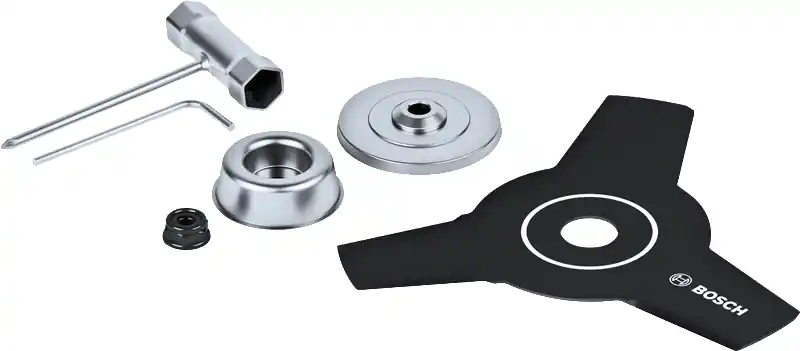 Bosch Bleu Accessoires F016800631 Jeu de lames de débroussailleuse GRT 18V-33 / GFR 18V-23