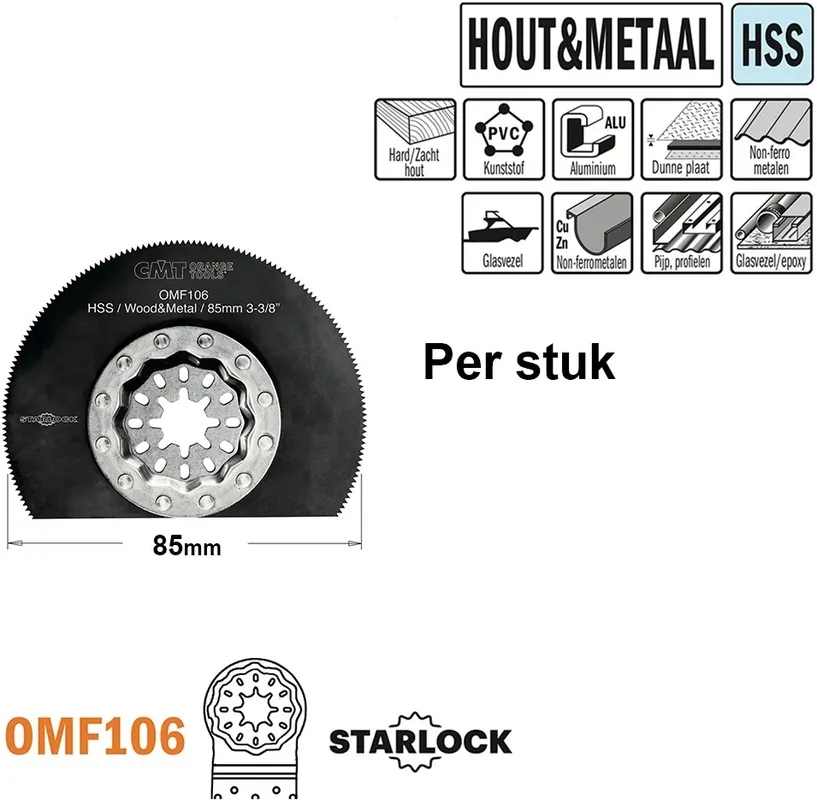 CMT OMF106-X1 Lame de scie à bois ronde