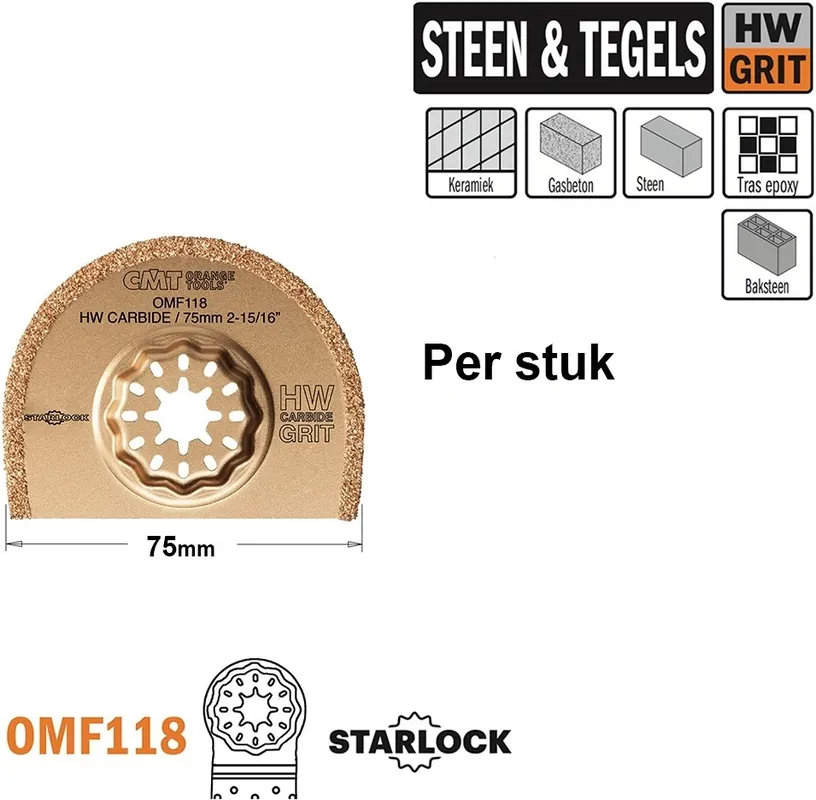CMT OMF118-X1 Lame de scie ronde HW 75 mm 1 pièce