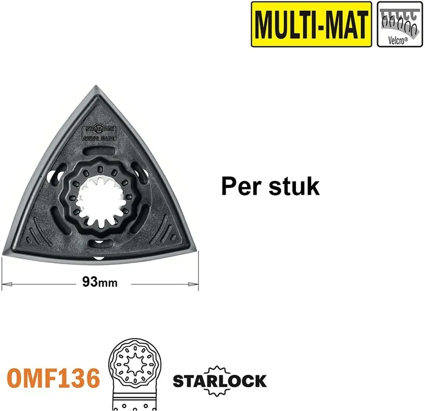 CMT OMF136-X1 Base de ponçage perforée Starlock 93 mm 1 pièce