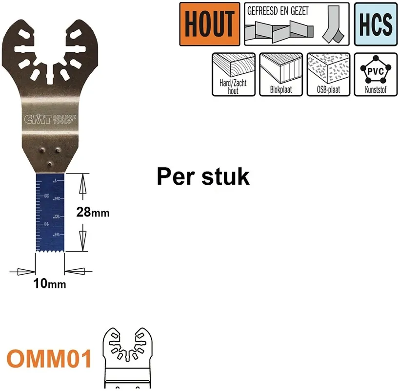 CMT OMM01-x1 Lame de scie pour bois 10 mm 1 pièce