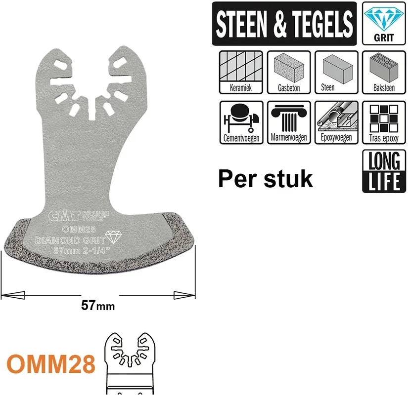 CMT OMM28-x1 Dia grit Multitool saw blade 57 mm 1 Piece