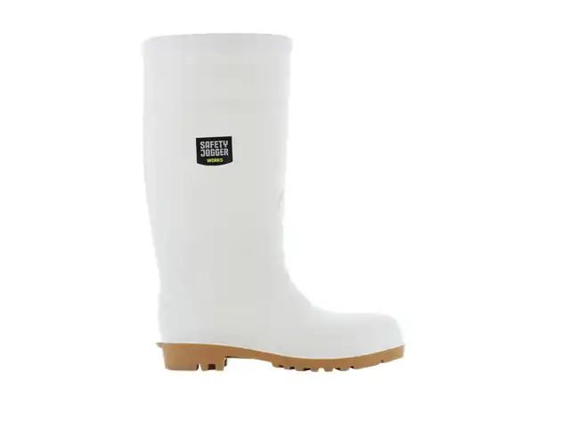 Safety Jogger POSEIDON Botte de sécurité avec semelle extérieure en PVC blanc