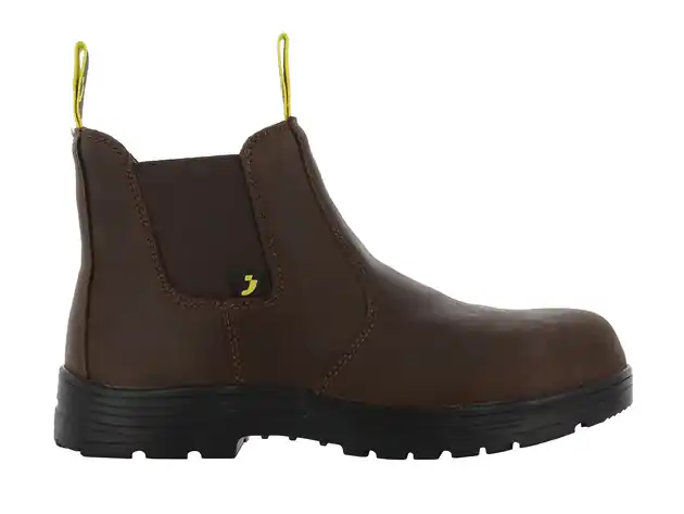 Safety Jogger JACKMAN Botte chelsea confortable marron foncé