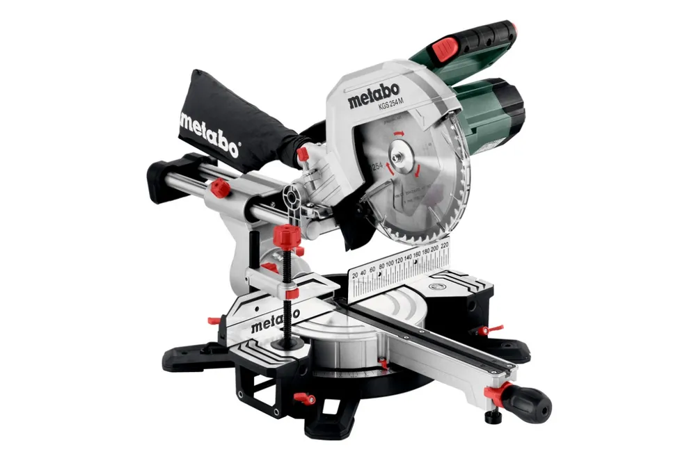 Metabo 613254000 KGS254M scie à onglets coulissante avec barre de traction