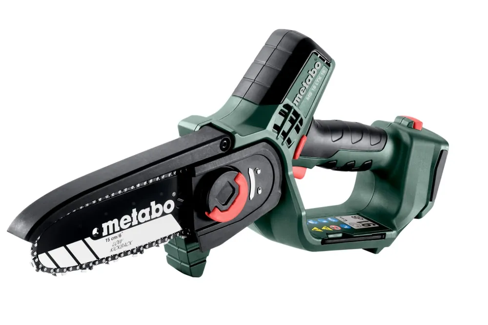 Metabo 600856840 MS 18 LTX Accu Pruning Saw 18V excl. batteries""s et chargeur dans Metabox