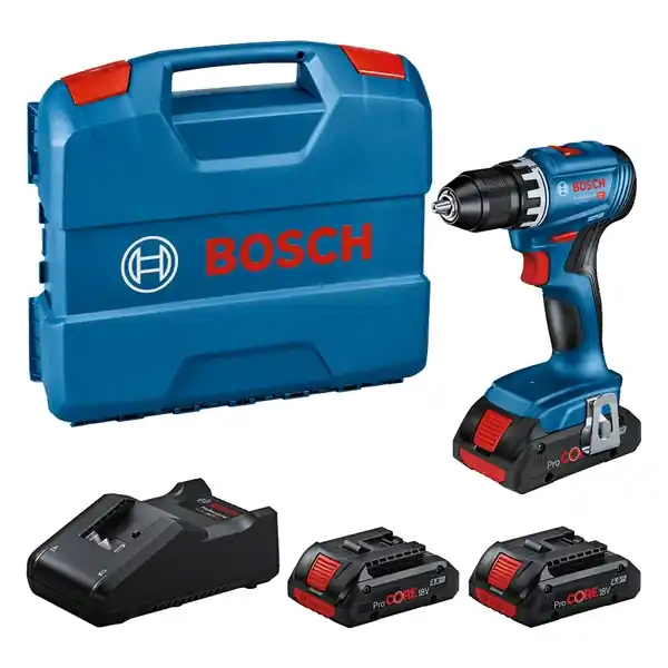 Bosch Bleu 0615A5002N GSR 18V-45 Perceuse sans fil 18V 3 x ProCore 4.0Ah dans L-Case