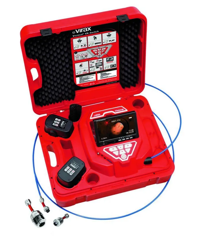 VIRAX 294050 VISIOVAL VX-SWITCH Caméra d‘inspection 40 mm avec tête interchangeable
