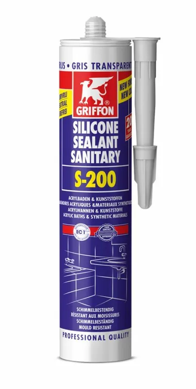 Griffon 6315515 Silicone Sanitaire S-200 300 ml Gris gris