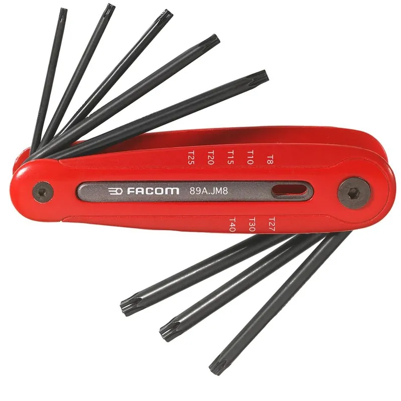 Facom 89A.JM8 Clé Allen JM Torx dans le support, 8 pièces