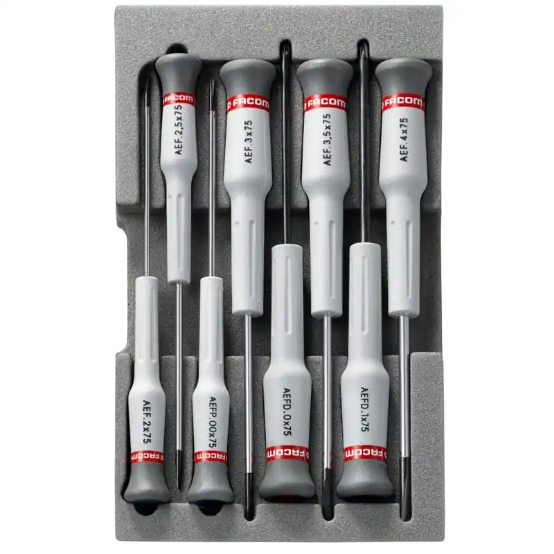 Facom AEF.J3 Jeu de tournevis MICRO-TECH 8 pièces