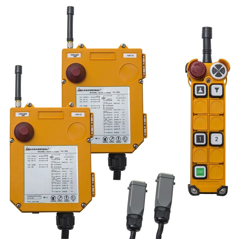 Delta DH.RC.C.2.0402 DELTACONTROL Commande radio centrale pour DH DED - 8 fonctions - 2 palans + 2 chariots - double vitesse