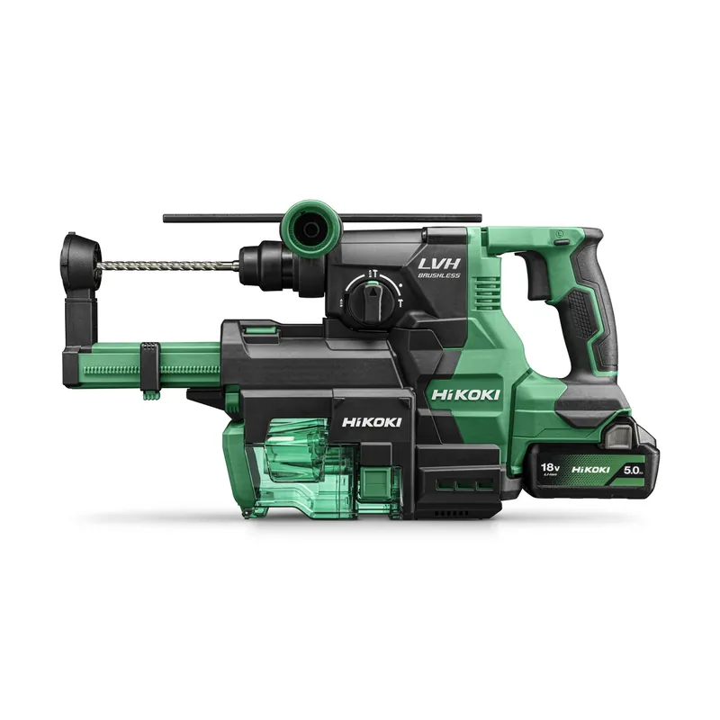 HIKOKI DH1826DAWUZ Marteau combiné Accu 3.2J 18V 5.0Ah Li-Ion en coffret HSC II + Extraction en coffret HSC II
