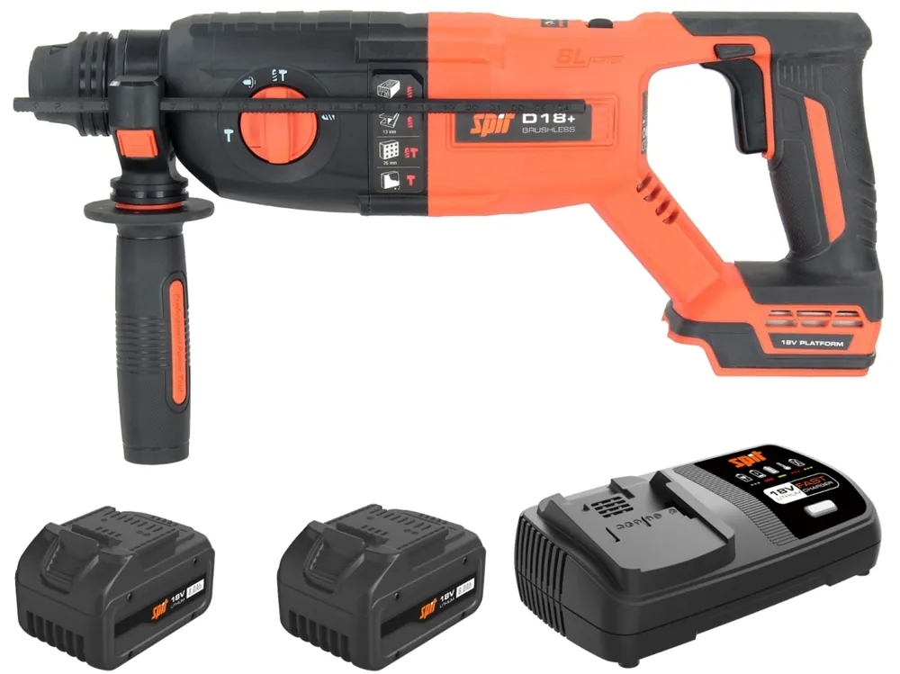 Spit 695965 D18+ Marteau combiné sans fil SDS-Plus 18V 8.0Ah Li-Ion