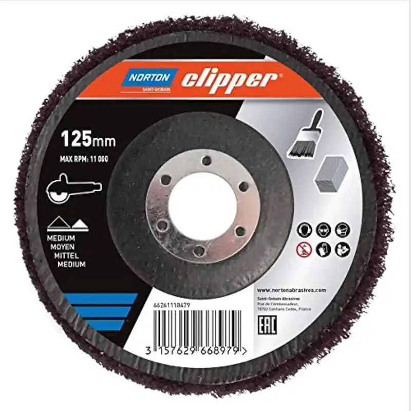 Norton Clipper 66261118479 Disque de ponçage Rapid Strip Wood 125 x 22.23mm