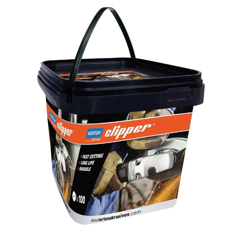 Norton Clipper 66252839585 Disques à tronçonner Métal/Inox 125 x 1,0 x 22,23mm 100 pièces