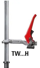 Bessey TW28-30-14H Elément de serrage pour tables de soudage 300/140 Levier