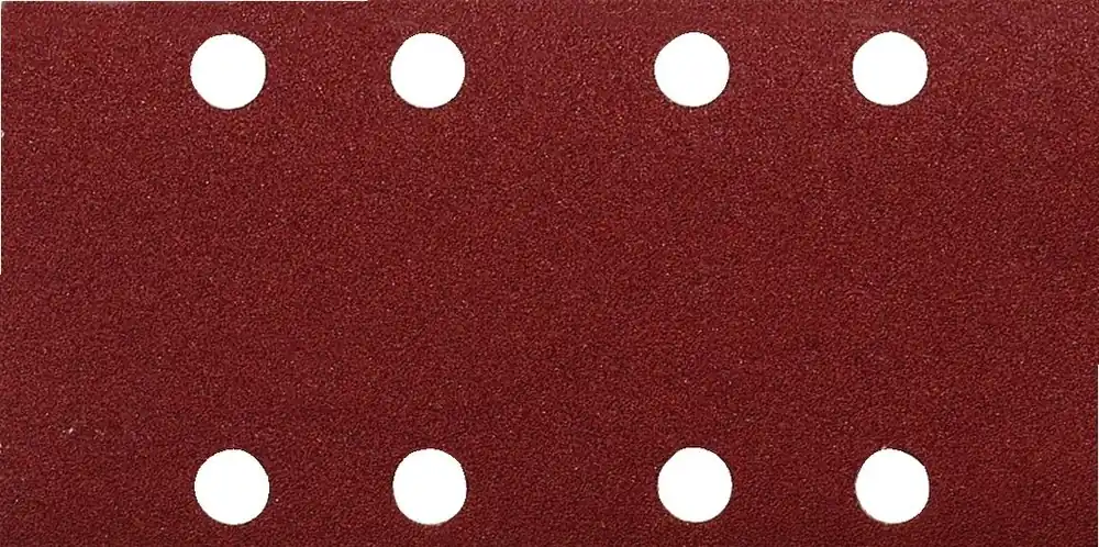 Makita Accessoires P-42173 Feuille de ponçage 133 x 80 mm K40 Rouge Velcro 10 Pièces