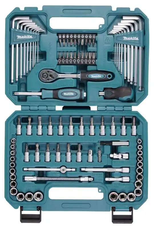 Makita Accessoires E-15752 Jeu d‘outils à main 91 pièces - métrique et impérial
