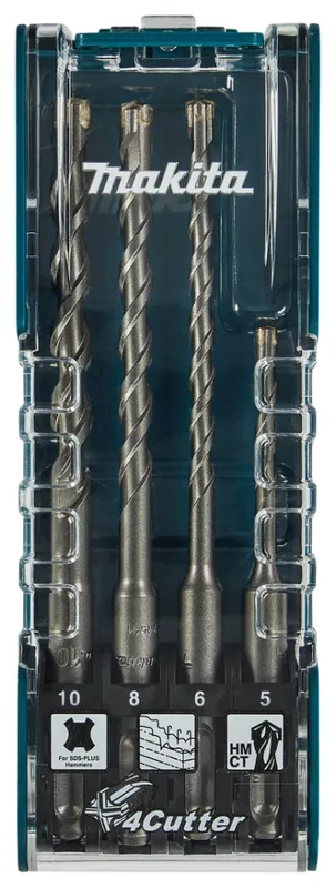 Makita Accessoires E-14249 B4S Jeu de forets à béton SDS-Plus 4 pièces