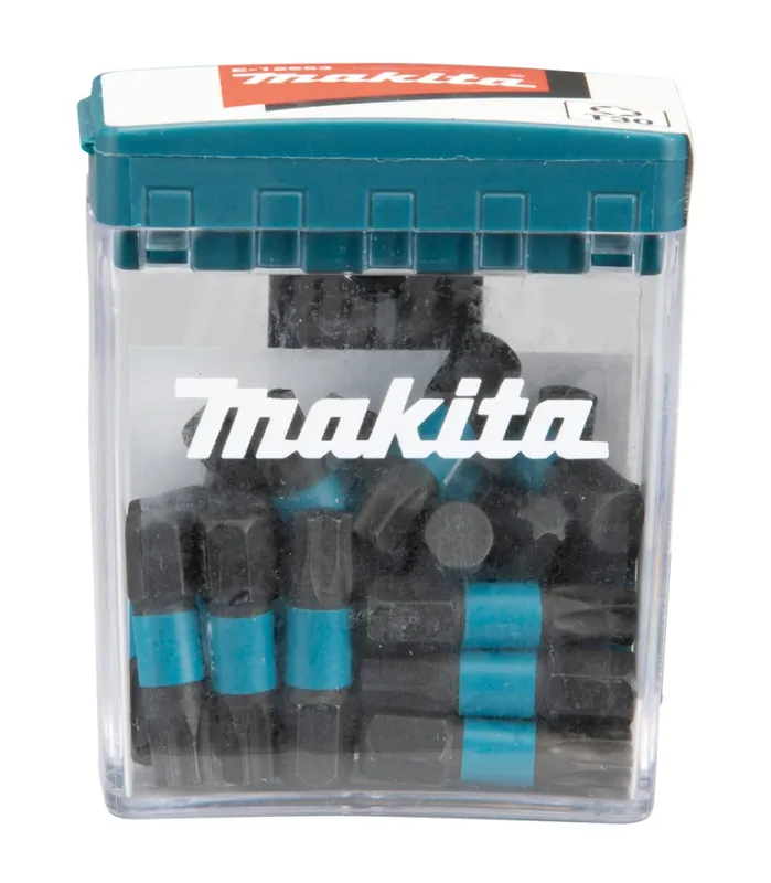 Makita Accessoires E-12653 Embout de vis à choc Impact Noir T30 x 25 mm Par 25 Pièces