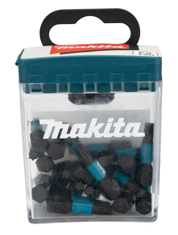 Makita Accessoires E-12382 Embout de vis à choc Impact Noir T20 x 25 mm Par 25 Pièces