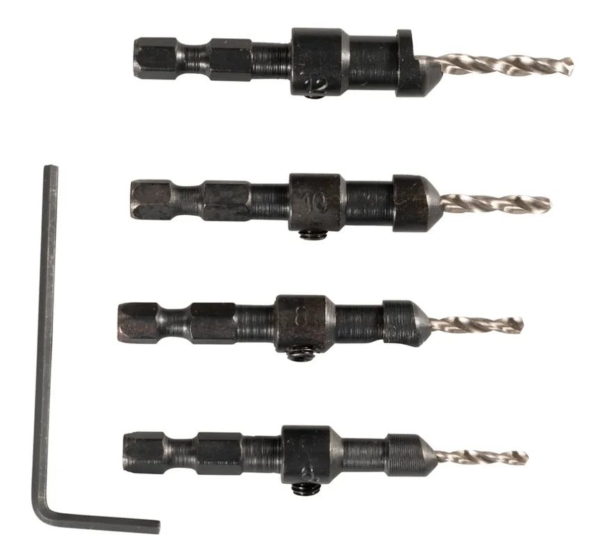 Makita Accessoires D-73455 Jeu de 4 tournevis quadruples pour fraise à tête fraisée